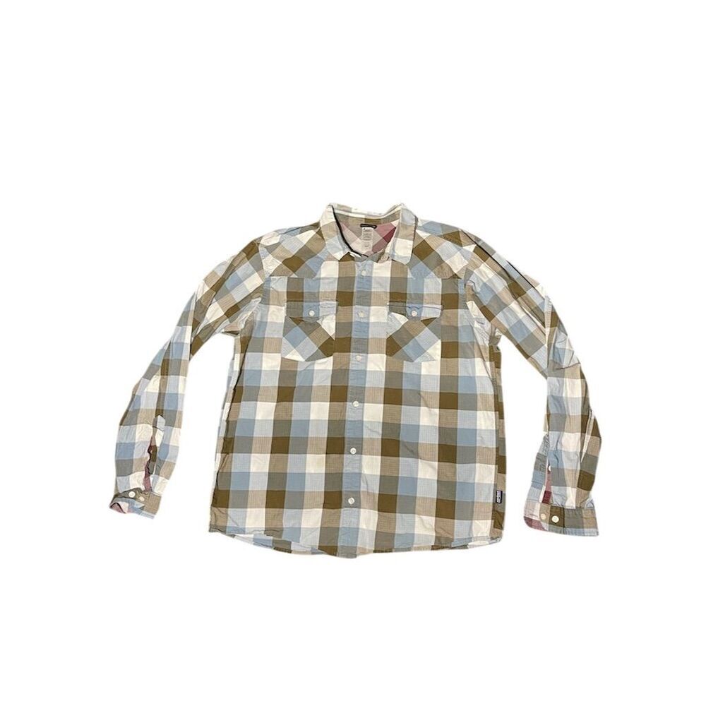 Patagonia Men's Long-Sleeve Plaid Button-Up Shirt Multicolor Size L
